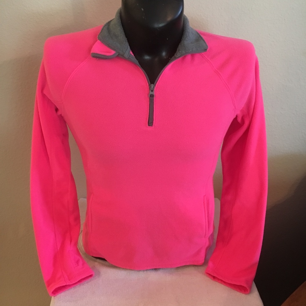 Woman’s SO Collared Zipper Pink Pullover